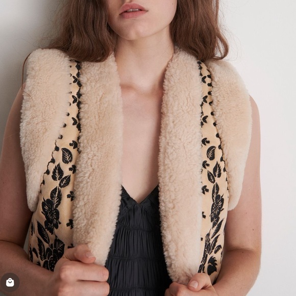(SOLD) Zadig & Voltaire Feti Shearling Cardigan Vest - Picture 6 of 15